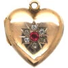 Edwardian 9ct Back & Front Heart Shaped Locket Set With Red & White Paste 2 Edwardian 9ct Back & Front Heart Shaped Locket Set With Red & White Paste -Antique Jewellery Company cfacf0d0 dsc05184 scaled 1
