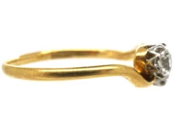 Edwardian 18ct Gold & Diamond Twist Ring -Antique Jewellery Company cfbf58cc dsc06947