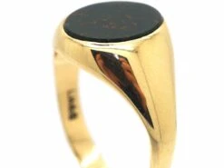 9ct Gold & Bloodstone Signet Ring 13 9ct Gold & Bloodstone Signet Ring -Antique Jewellery Company d0a3ea45 dsc03518 scaled 1