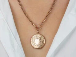 Edwardian 9ct Gold Back & Front Round Locket 13 Edwardian 9ct Gold Back & Front Round Locket -Antique Jewellery Company d0b23f67 nsf08801