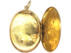 Edwardian 9ct Gold Oval Locket With Flower Basket Motif -Antique Jewellery Company d1a3eee4 dsc04828 scaled 1