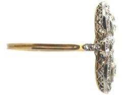 Edwardian 18ct Gold & Platinum Double Cluster Diamond Ring 12 Edwardian 18ct Gold & Platinum Double Cluster Diamond Ring -Antique Jewellery Company d564600e dsc03295 scaled 1