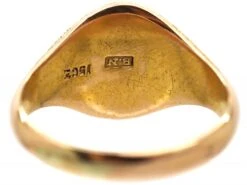 Victorian 15ct Gold & Carnelian Signet Ring With Initial D -Antique Jewellery Company d58970e7 antique gold carnelian signet ring3 scaled 1