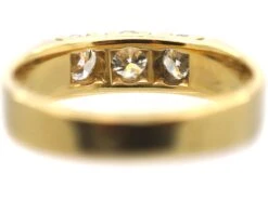French 18ct Gold & Diamond Three Stone Ring 11 French 18ct Gold & Diamond Three Stone Ring -Antique Jewellery Company d8d9ec88 dsc00858 scaled 1
