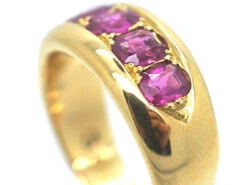 Victorian 18ct Gold, Five Stone Pink Sapphire Ring 13 Victorian 18ct Gold, Five Stone Pink Sapphire Ring -Antique Jewellery Company dc9d5596 dsc05353 scaled 1