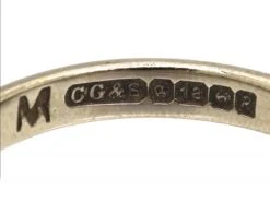 18ct White Gold Wedding Ring By Charles Green & Sons 10 18ct White Gold Wedding Ring By Charles Green & Sons -Antique Jewellery Company dd31e2c4 dsc02499 scaled 1
