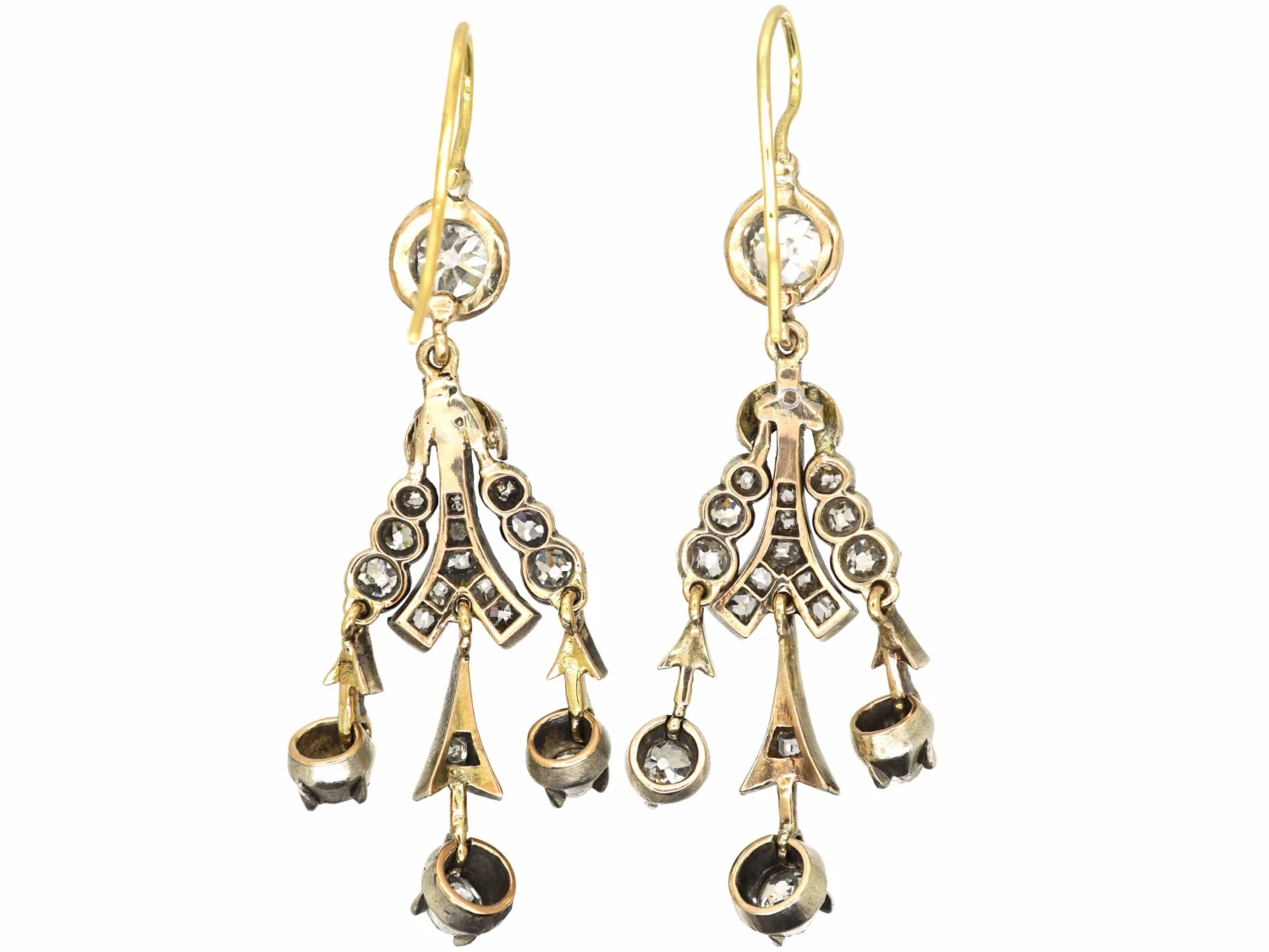 Regency Diamond Drop Earrings 4 Regency Diamond Drop Earrings - Image 2