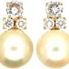 Pearl ​& Diamond Clip ​& Post Earrings -Antique Jewellery Company de0e1f13 dsc00274 scaled 1