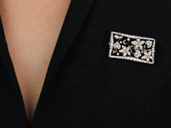 Edwardian Rectangular Shaped Diamond Flower Brooch In Original Case -Antique Jewellery Company df11d6f1 nsf03188 scaled 1