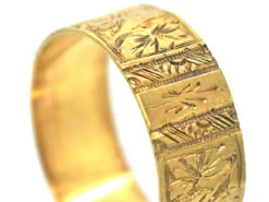 Edwardian Large 9ct Gold Wide Engraved Wedding Ring 9 Edwardian Large 9ct Gold Wide Engraved Wedding Ring -Antique Jewellery Company df2a05d4 dsc07014 scaled 1