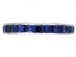 18ct White Gold & Sapphire Eternity Ring