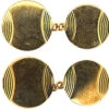Art Deco 9ct Gold Round Cufflinks With Half Moon Design 2 Art Deco 9ct Gold Round Cufflinks With Half Moon Design -Antique Jewellery Company e4a29be1 dsc09895