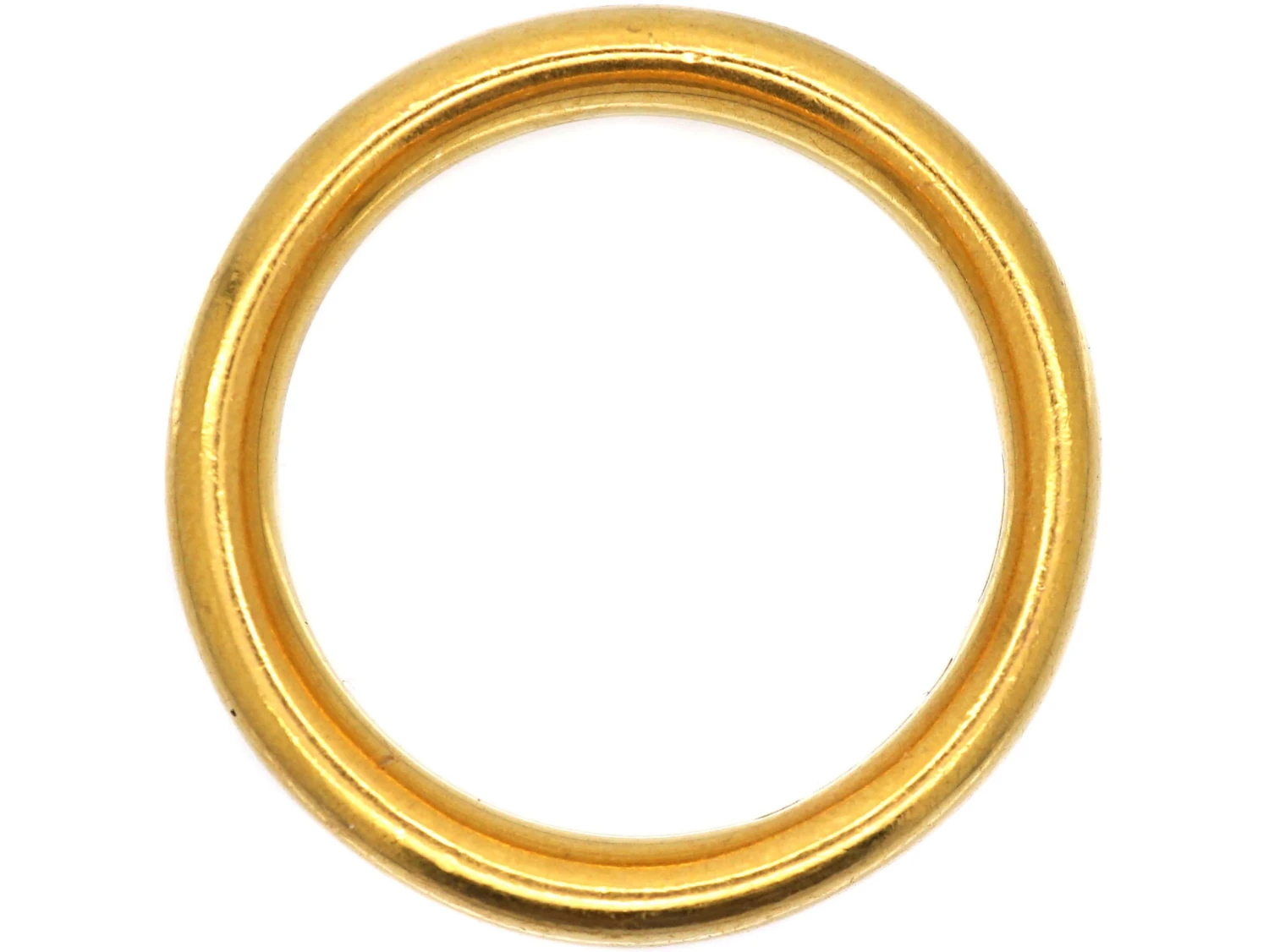 22ct Gold Wide Wedding Ring Assayed In 1929 By Charles Green & Sons 5 22ct Gold Wide Wedding Ring Assayed In 1929 By Charles Green & Sons - Image 3
