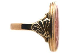 Georgian 9ct Gold & Carnelian Carved Intaglio Ring Of A Coat Of Arms -Antique Jewellery Company e8ae70b7 dsc02189 scaled 1