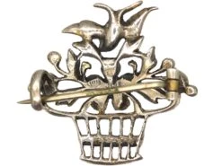 Edwardian Silver & Paste Giardinetti Brooch With Bird -Antique Jewellery Company e90c57b3 dsc06207 scaled 1