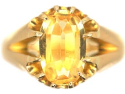 Victorian 18ct Gold & Topaz Ring