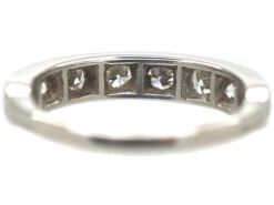 18ct White Gold Half Eternity Diamond Ring 12 18ct White Gold Half Eternity Diamond Ring -Antique Jewellery Company ec361158 dsc04536 scaled 1