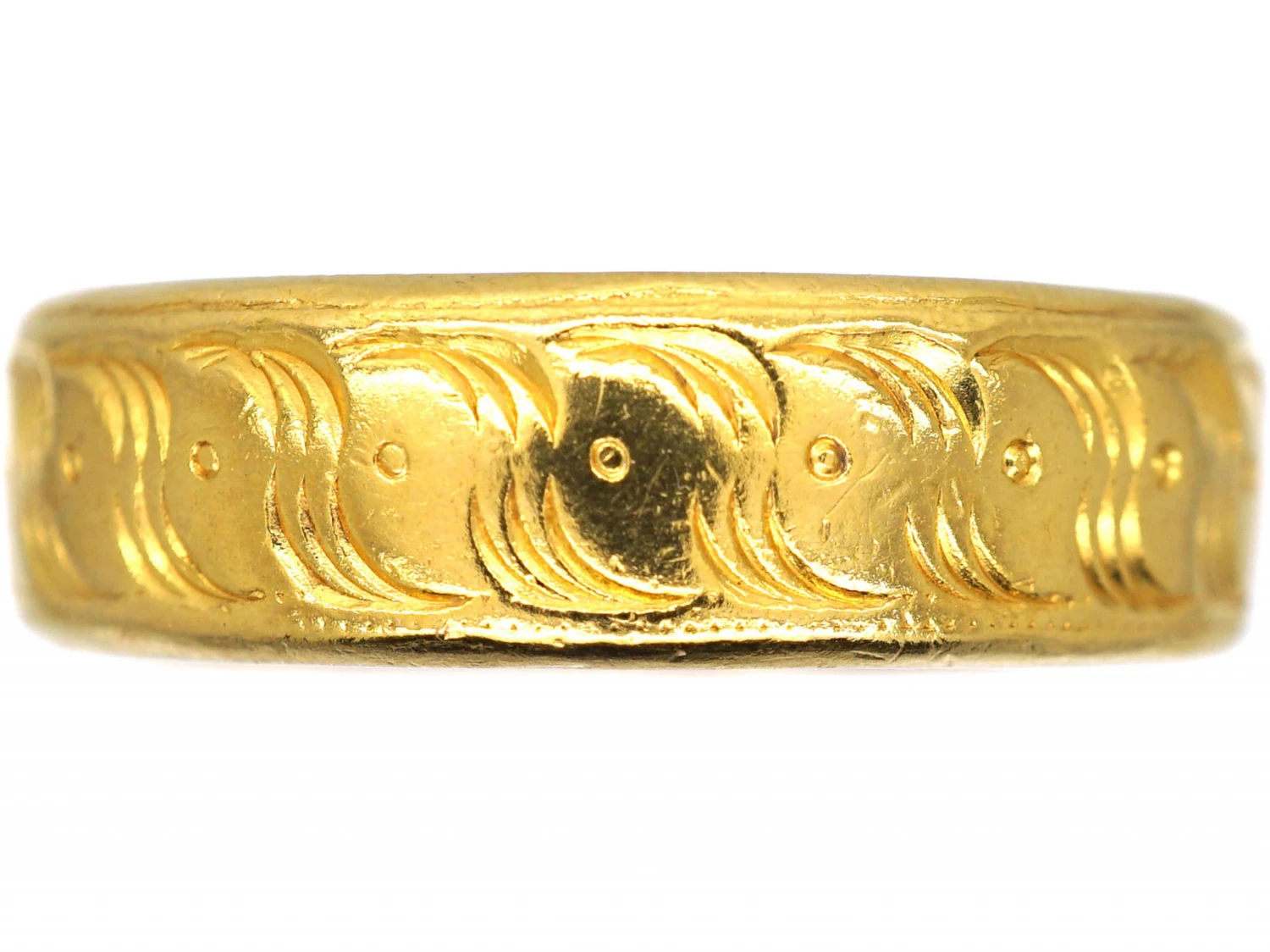 22ct Gold Wedding Ring With Celtic Motif 3 22ct Gold Wedding Ring With Celtic Motif