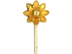 Victorian 15ct Gold Flower Tie Pin