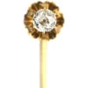 Victorian 18ct Gold Single Old Mine Cut Diamond Stick Pin