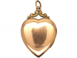 Edwardian 9ct Back & Front Heart Shaped Locket With Flower Motif Set With Paste 9 Edwardian 9ct Back & Front Heart Shaped Locket With Flower Motif Set With Paste -Antique Jewellery Company f148236c dsc06911 scaled 1