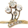Art Nouveau 18ct Gold & Diamond Flower Spray Ring -Antique Jewellery Company f231ba9c dsc06969 scaled 1
