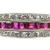 Art Deco 18ct White Gold Ruby, Diamond & Sapphire Flipover Ring 1 Art Deco 18ct White Gold Ruby, Diamond & Sapphire Flipover Ring -Antique Jewellery Company f3193d89 dsc05975