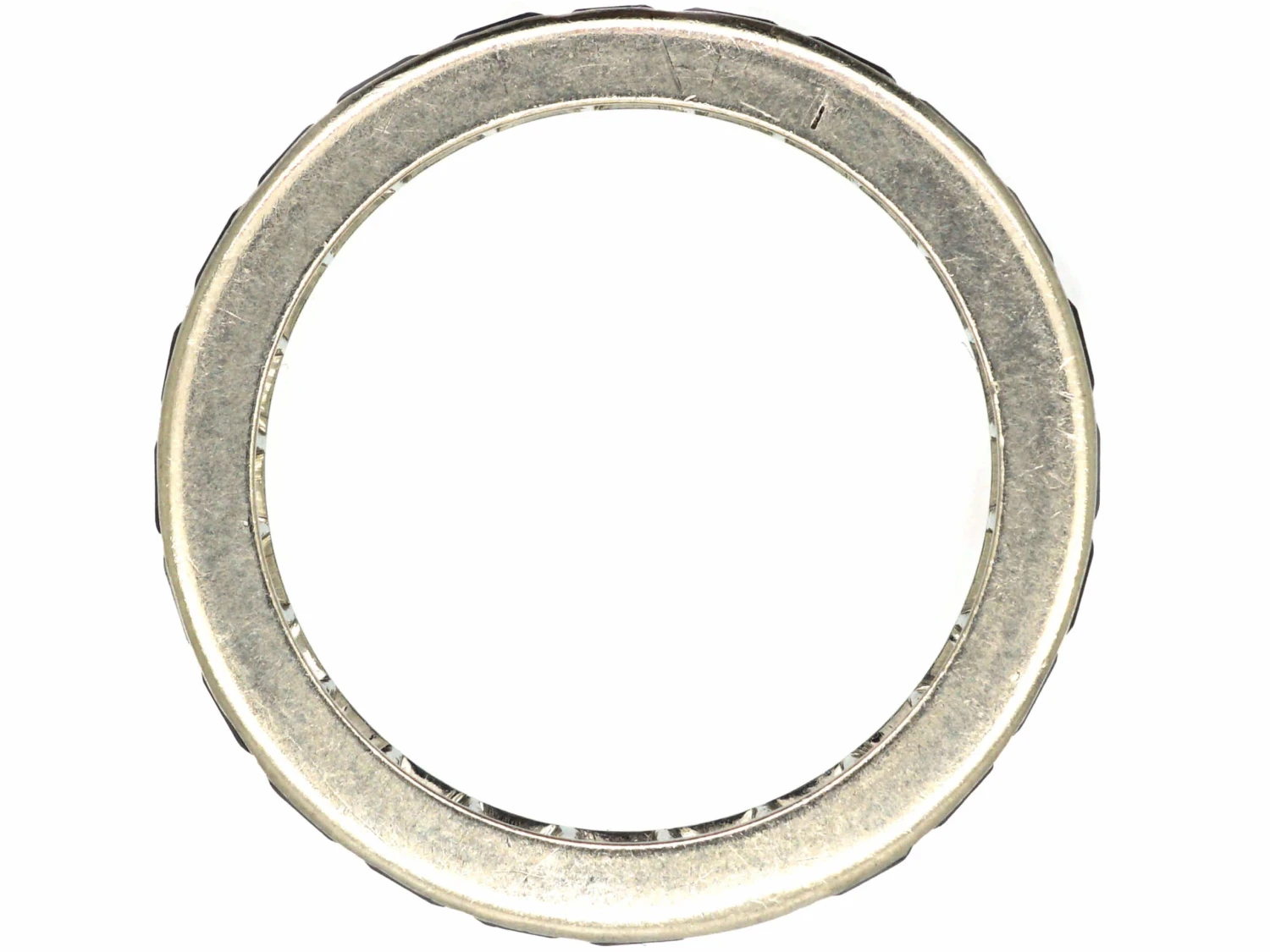 Art Deco French Platinum & Sapphire Eternity Ring 5 Art Deco French Platinum & Sapphire Eternity Ring - Image 3