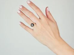 Art Deco 18ct Gold, Onyx & Diamond Hexagonal Ring 10 Art Deco 18ct Gold, Onyx & Diamond Hexagonal Ring -Antique Jewellery Company f5f2419e nsf09996 scaled 1