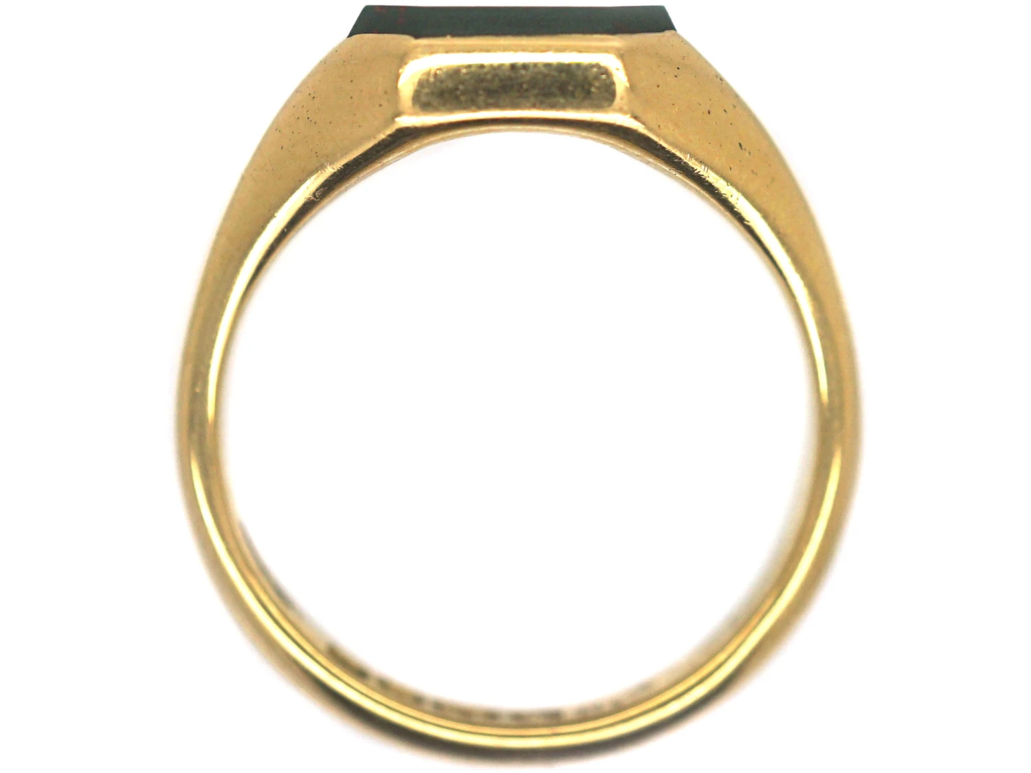 Art Deco 18ct Gold & Bloodstone Signet Ring 5 Art Deco 18ct Gold & Bloodstone Signet Ring - Image 3