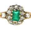 Edwardian 18ct Emerald & Diamond Cluster Ring With Diamond Set Shoulders 1 Edwardian 18ct Emerald & Diamond Cluster Ring With Diamond Set Shoulders -Antique Jewellery Company f8f09116 dsc07683 scaled 1