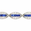 French Art Deco 18ct White Gold & Platinum, Diamond & Unheated Sapphire Elliptical Design Bracelet By Edouard Caen 1 French Art Deco 18ct White Gold & Platinum, Diamond & Unheated Sapphire Elliptical Design Bracelet By Edouard Caen -Antique Jewellery Company f91345e9 antique art deco sapphire diamond 1920s platinum bracelet2 scaled 1