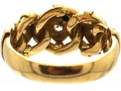 Victorian 18ct Gold Triple Knot Ring Set With Three Diamonds -Antique Jewellery Company fb003b1b dsc07533 scaled 1