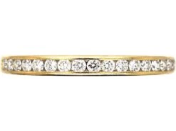 18ct Gold & Diamond Half Eternity Ring By Tiffany